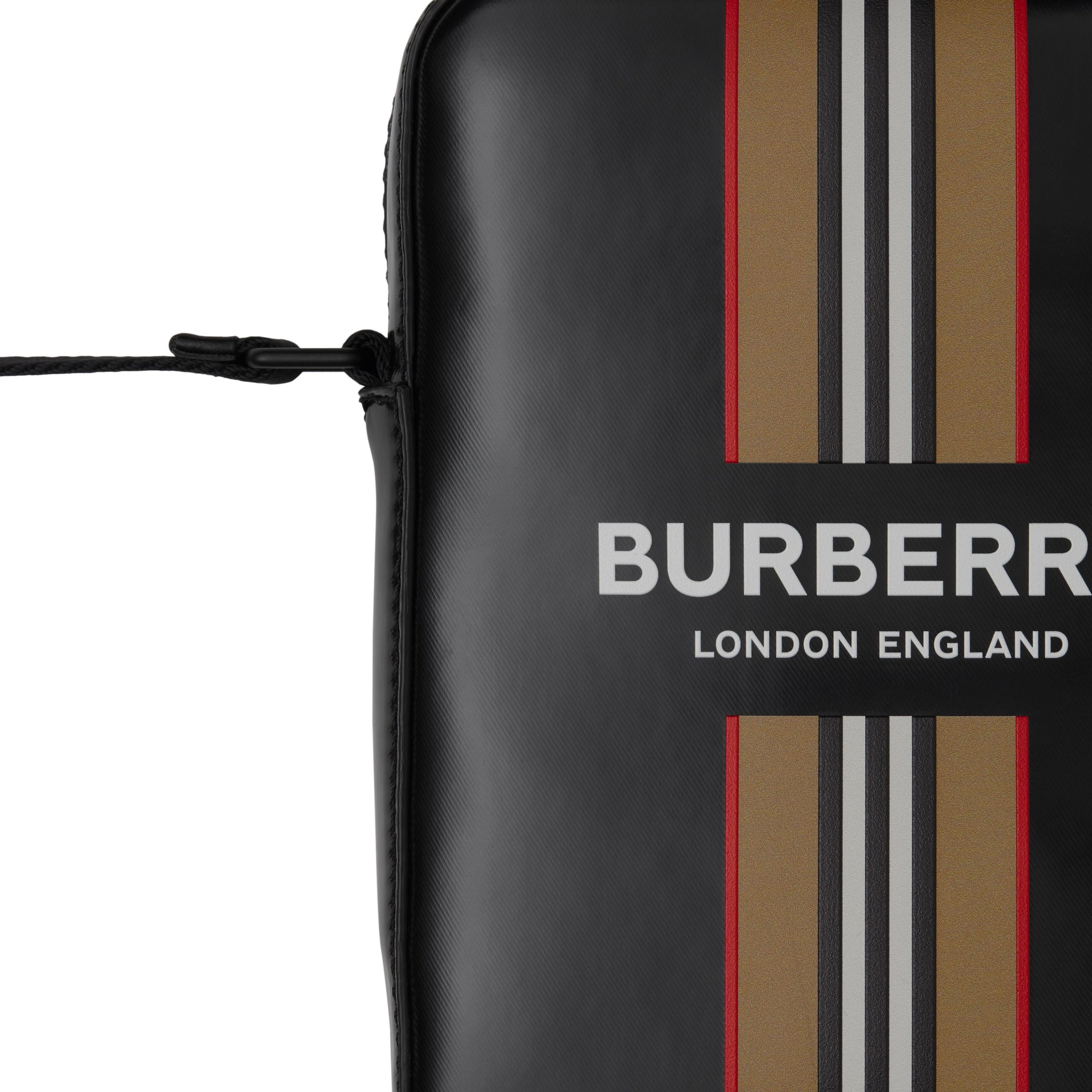 BLACK Sac à bandoulière avec logo et rayures iconiques
