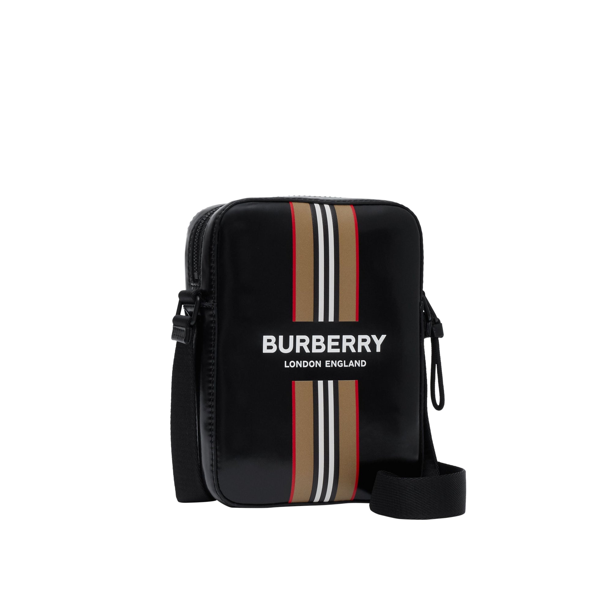 BLACK Sac à bandoulière avec logo et rayures iconiques