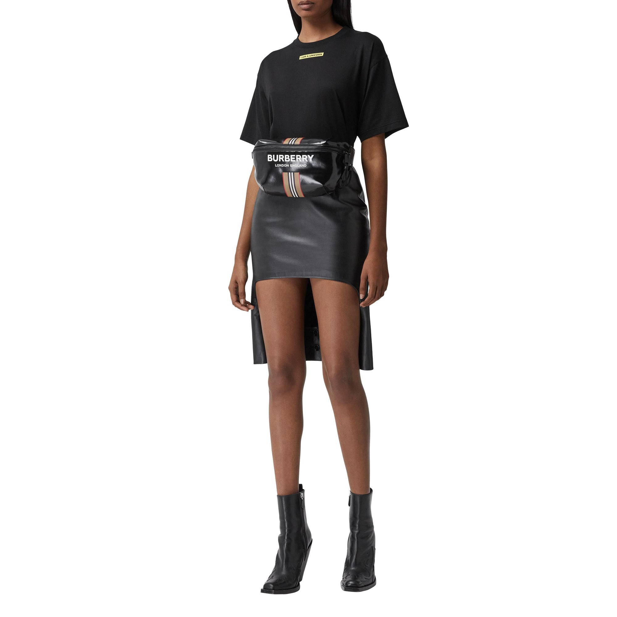 BLACK Sac banane Sonny avec logo et rayures iconiques