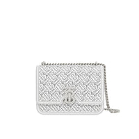 OPTIC WHITE Petit sac TB en cuir d'agneau Monogram matelassé
