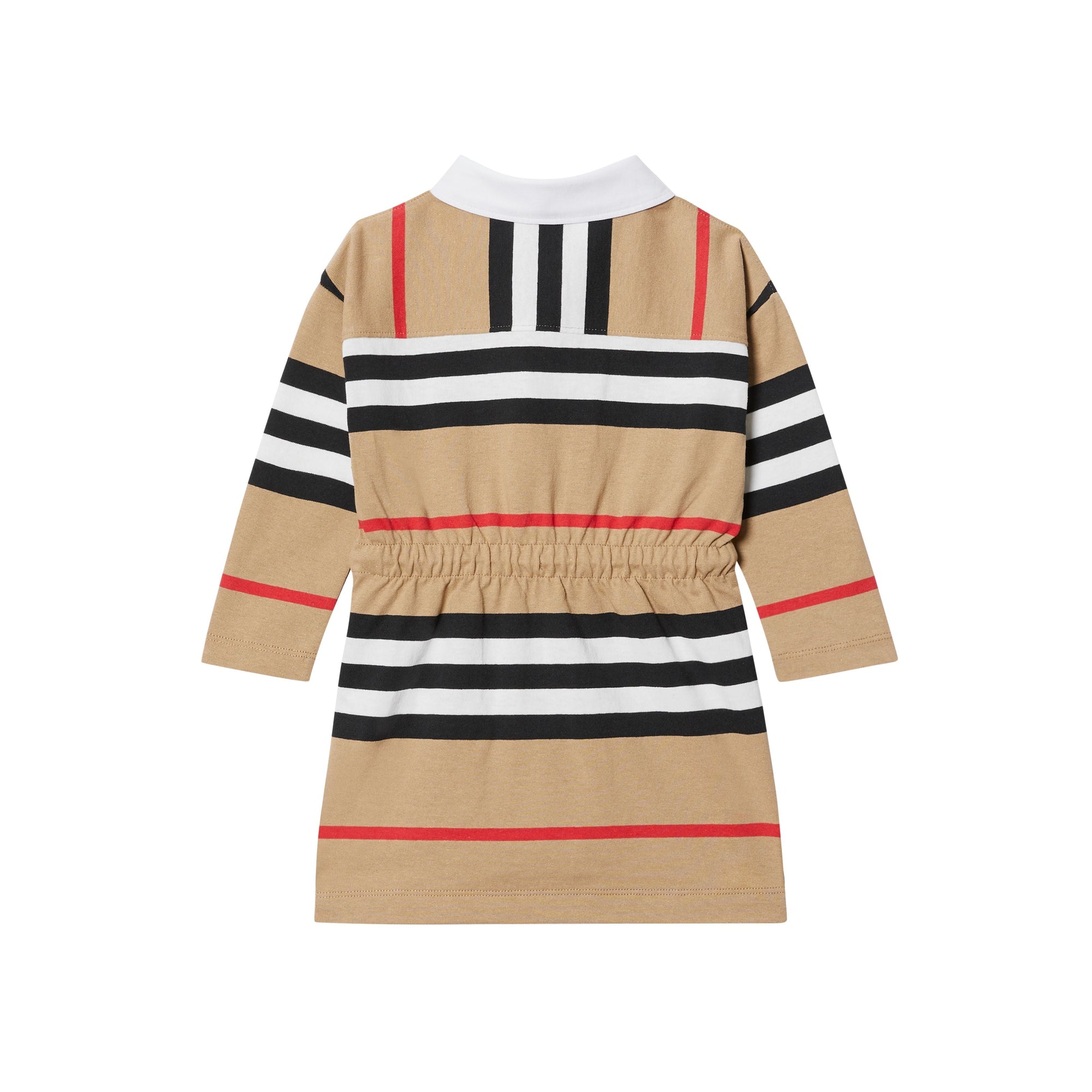 ARCHIVE BEIGE IP S Robe en coton à manches longues avec rayures iconiques