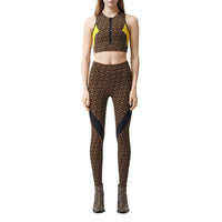 BRIDLE BROWN IP PTTN Legging en jersey stretch Monogram color-block