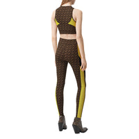 BRIDLE BROWN IP PTTN Legging en jersey stretch Monogram color-block