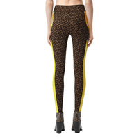 BRIDLE BROWN IP PTTN Legging en jersey stretch Monogram color-block