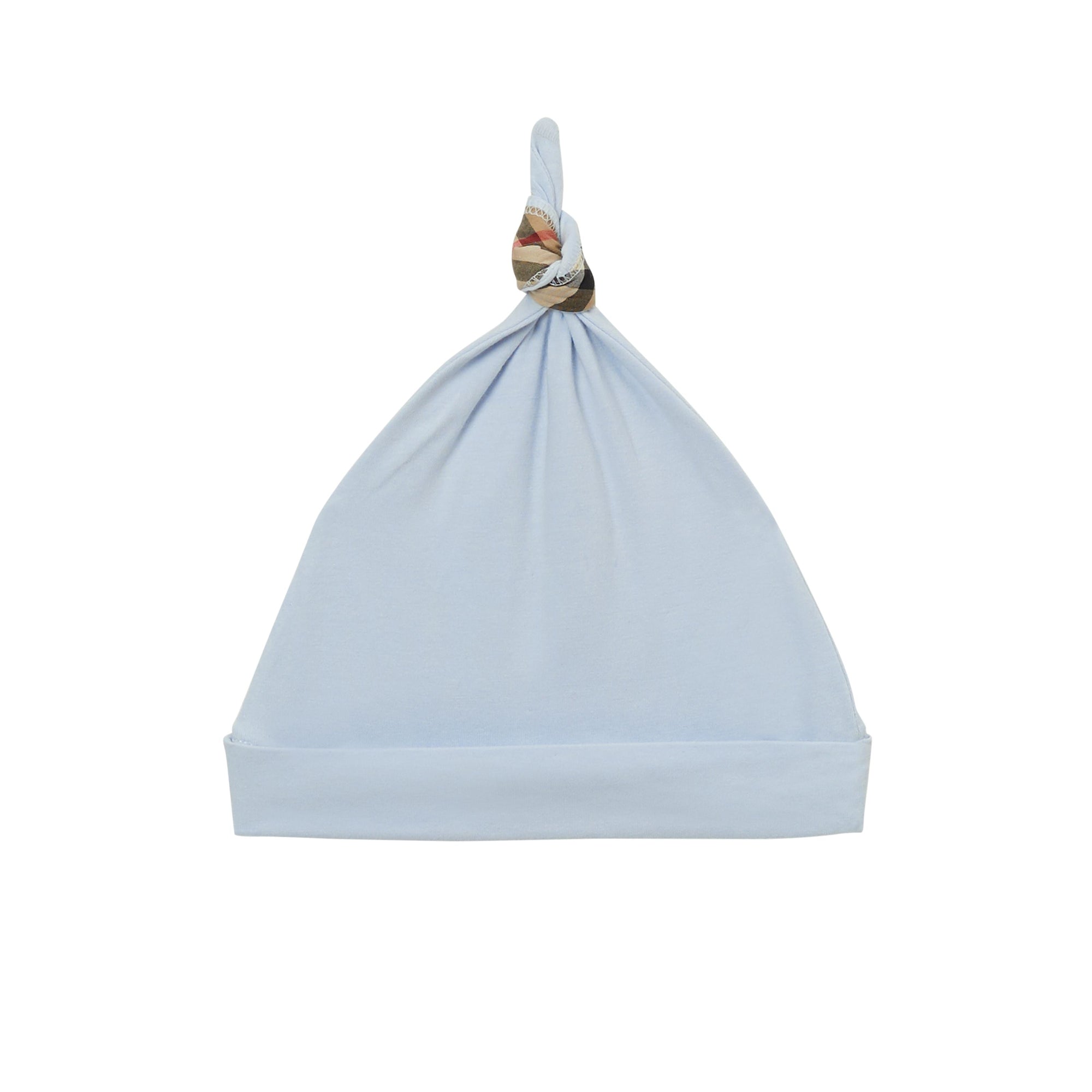 ICE BLUE Coffret cadeau trois pièces pour bébé en coton avec check
