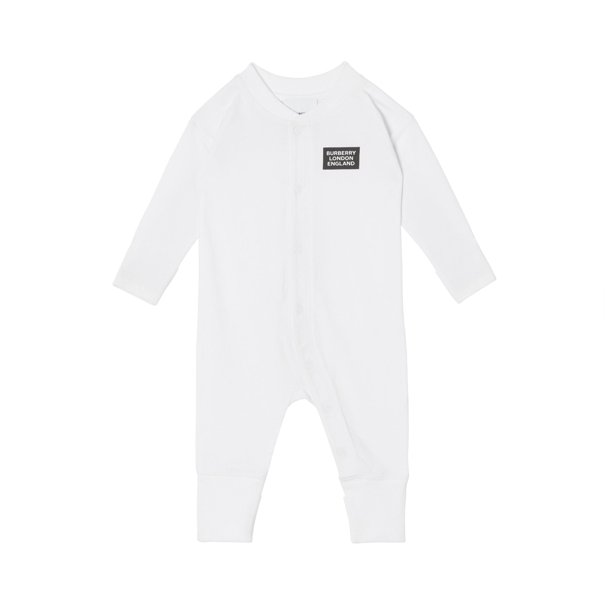 WHITE Coffret cadeau trois pièces pour bébé en coton avec check