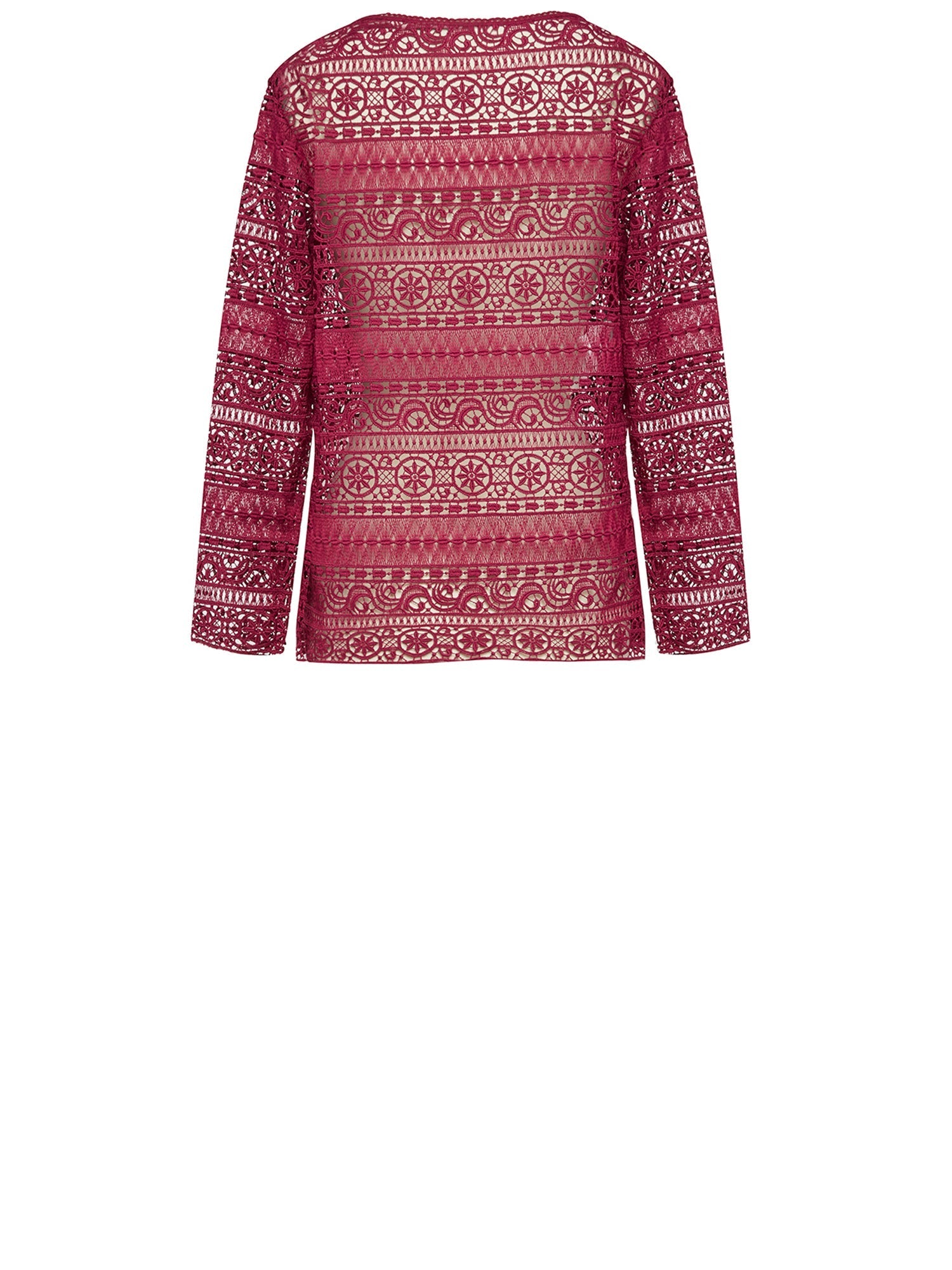 Top A.Ferretti en macramé - Bordeaux