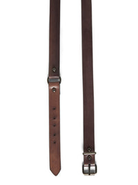 Ceinture A.Ferretti avec anneaux en cuir - Marron