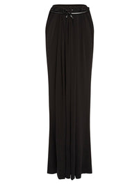 Jupe longue A.Ferretti fluide ceinturée - Noir