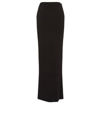 Jupe longue A.Ferretti fluide ceinturée - Noir