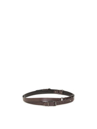Ceinture A.Ferretti avec anneaux en cuir - Marron