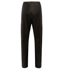 Pantalon A.Ferretti détails cloutés en cuir - Noir