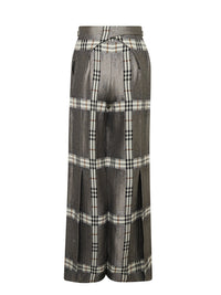 Pantalon A.Ferretti imprimé tartan en laine - Gris