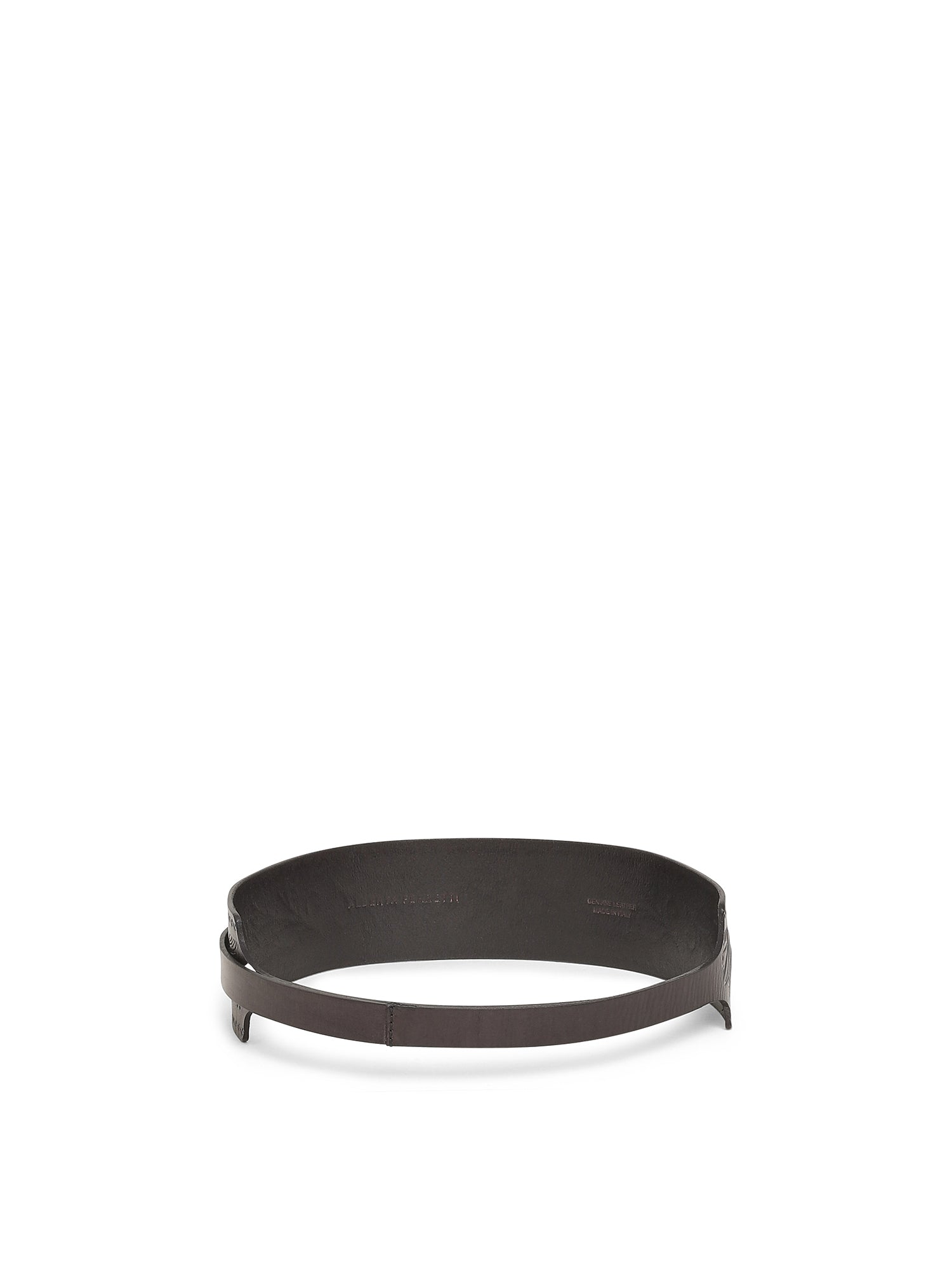 Ceinture large A.Ferretti en cuir - Marron Foncé