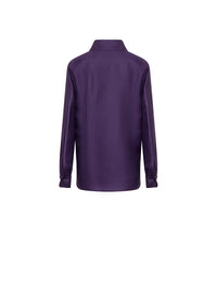 Chemise A.Ferretti 2 poches en soie  - Violet