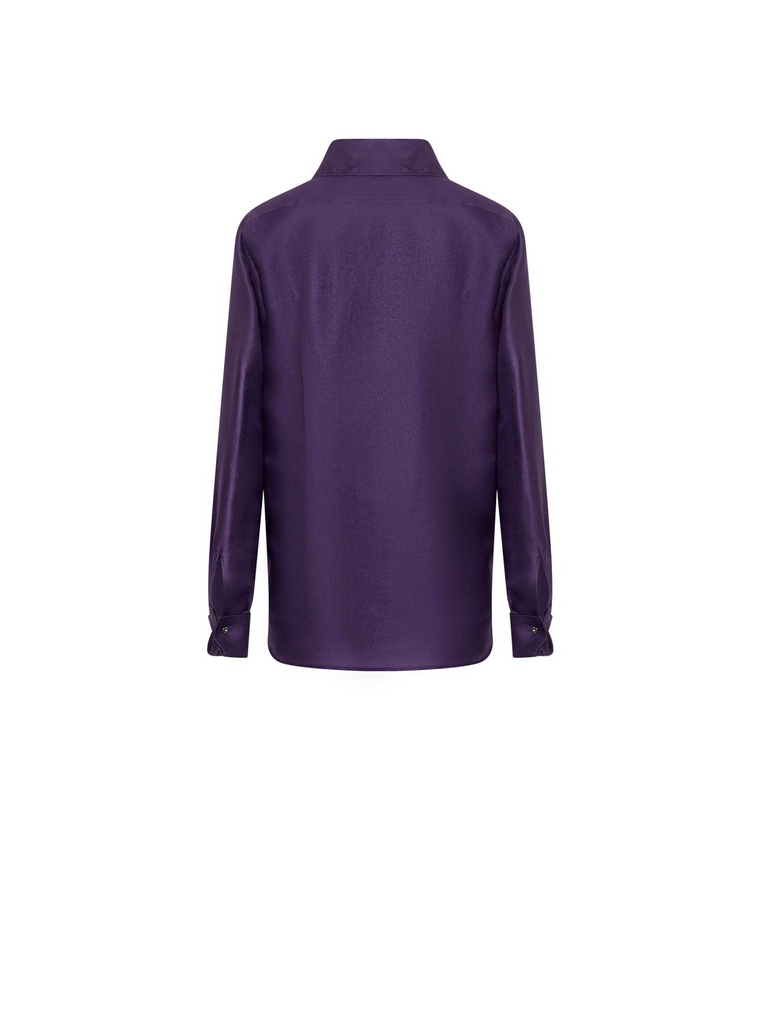 Chemise A.Ferretti 2 poches en soie  - Violet
