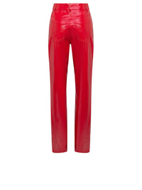 Pantalon A.Ferretti en vinyle - Rouge