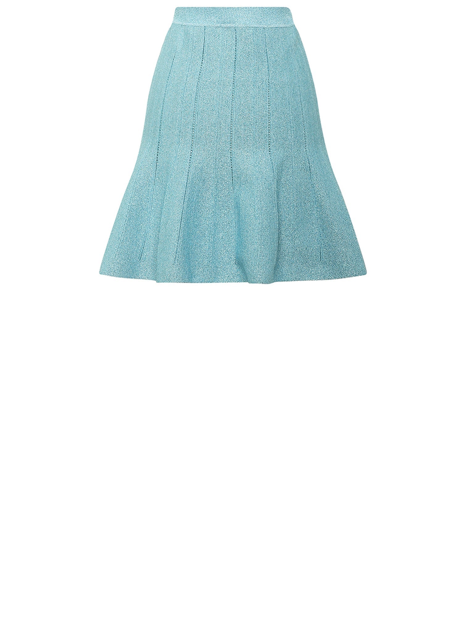 Jupe courte A.Ferretti scintillante - Bleu clair