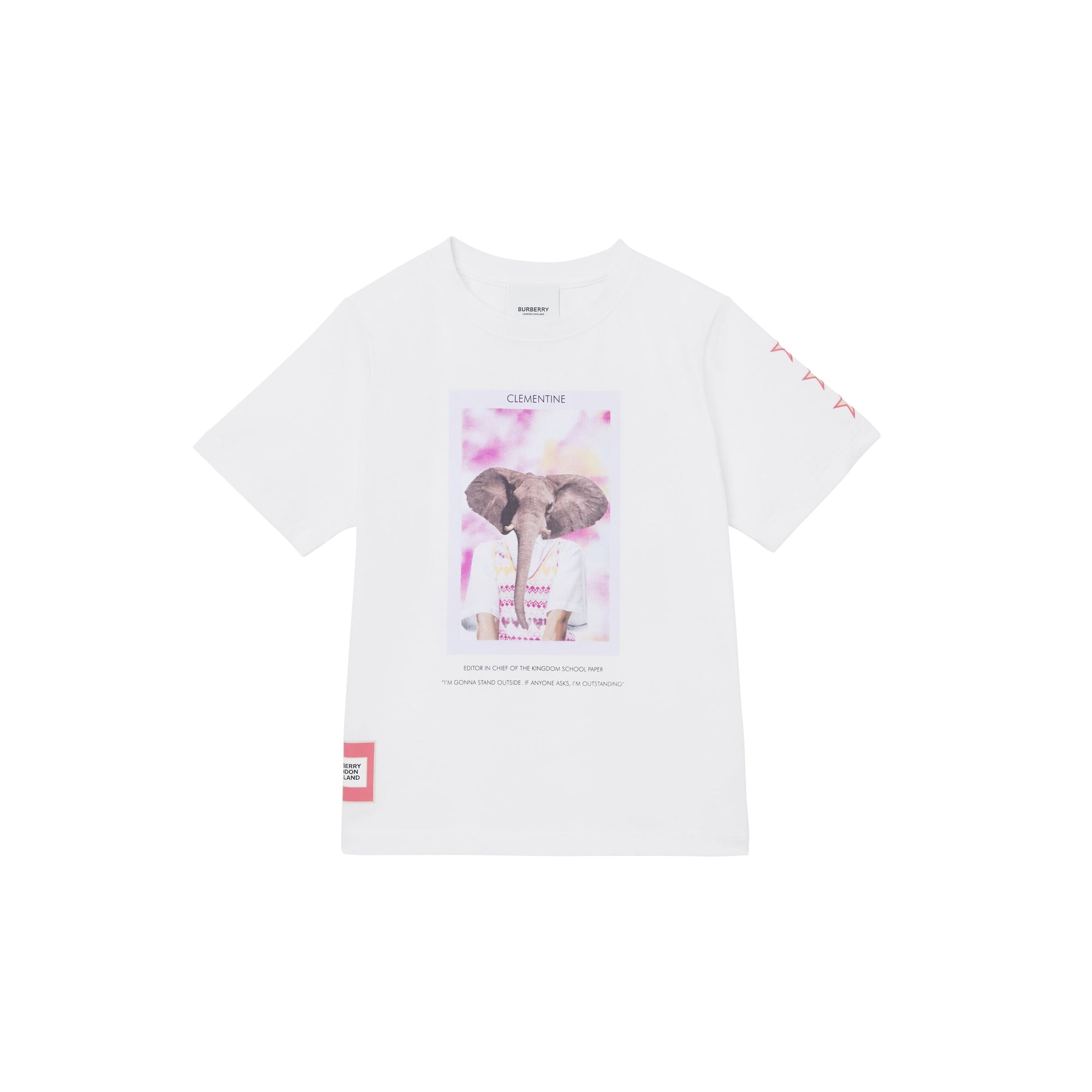WHITE T-shirt en coton à imprimé personnage