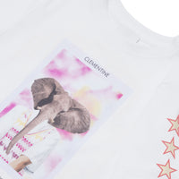 WHITE T-shirt en coton à imprimé personnage