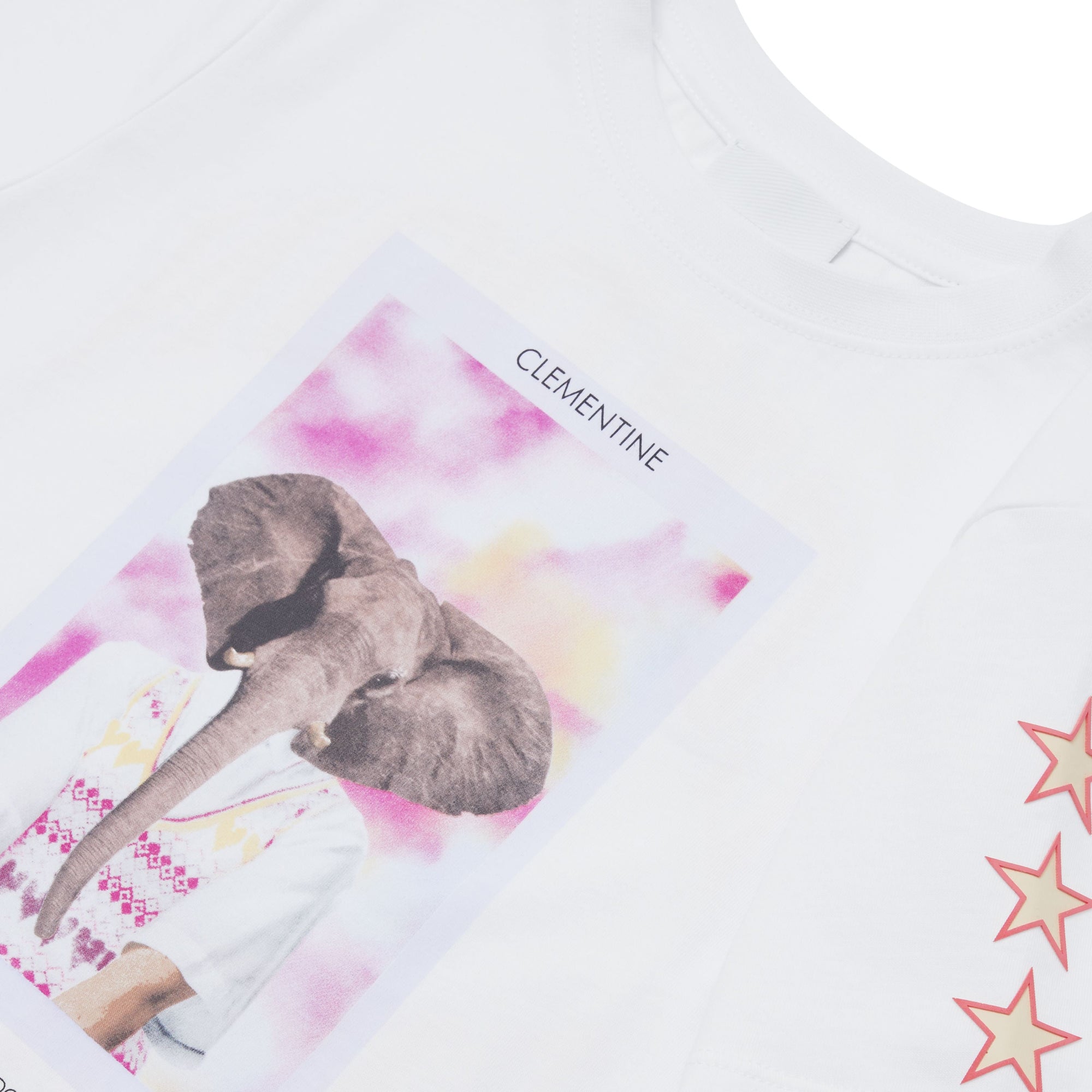 WHITE T-shirt en coton à imprimé personnage