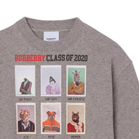 GREY MELANGE Sweat-shirt en coton à imprimé personnage