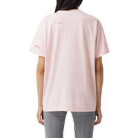 ALABASTER PINK T-shirt oversize en coton à imprimé montage