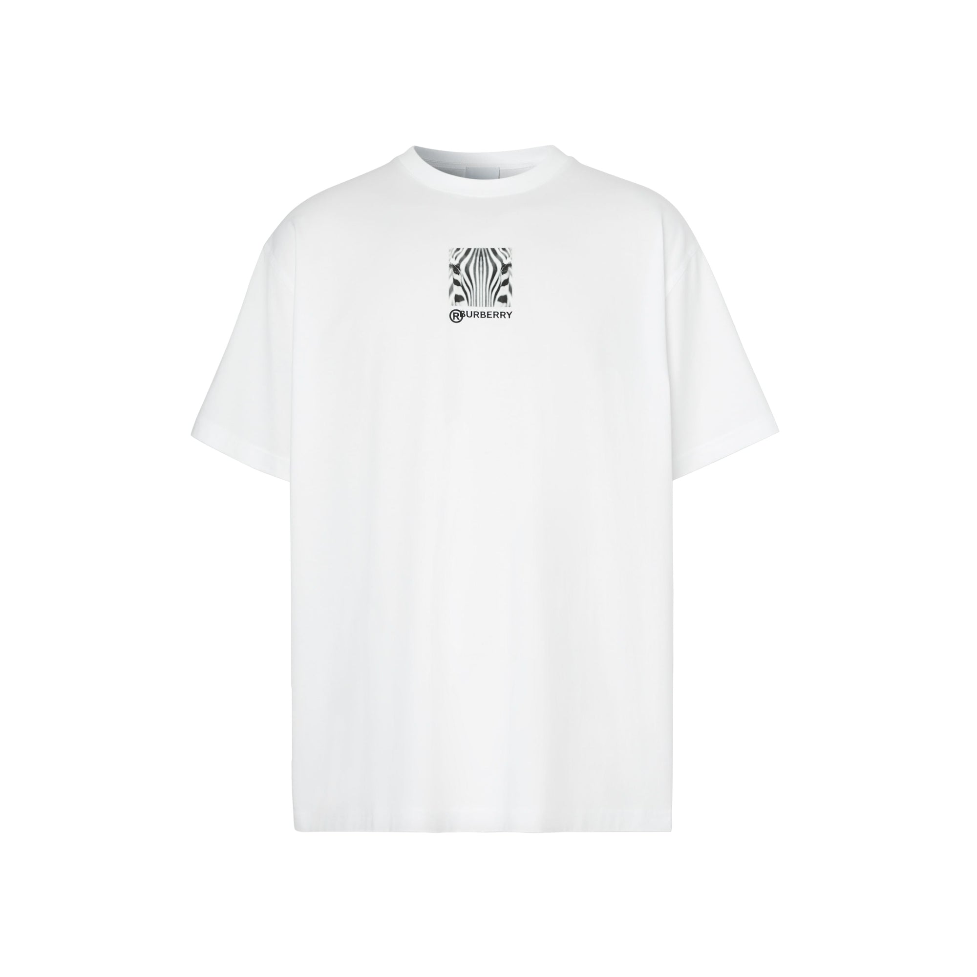WHITE T-shirt oversize en coton à imprimé montage