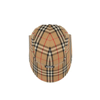 ARCHIVE BEIGE Casquette à bords larges Vintage check avec logo appliqué