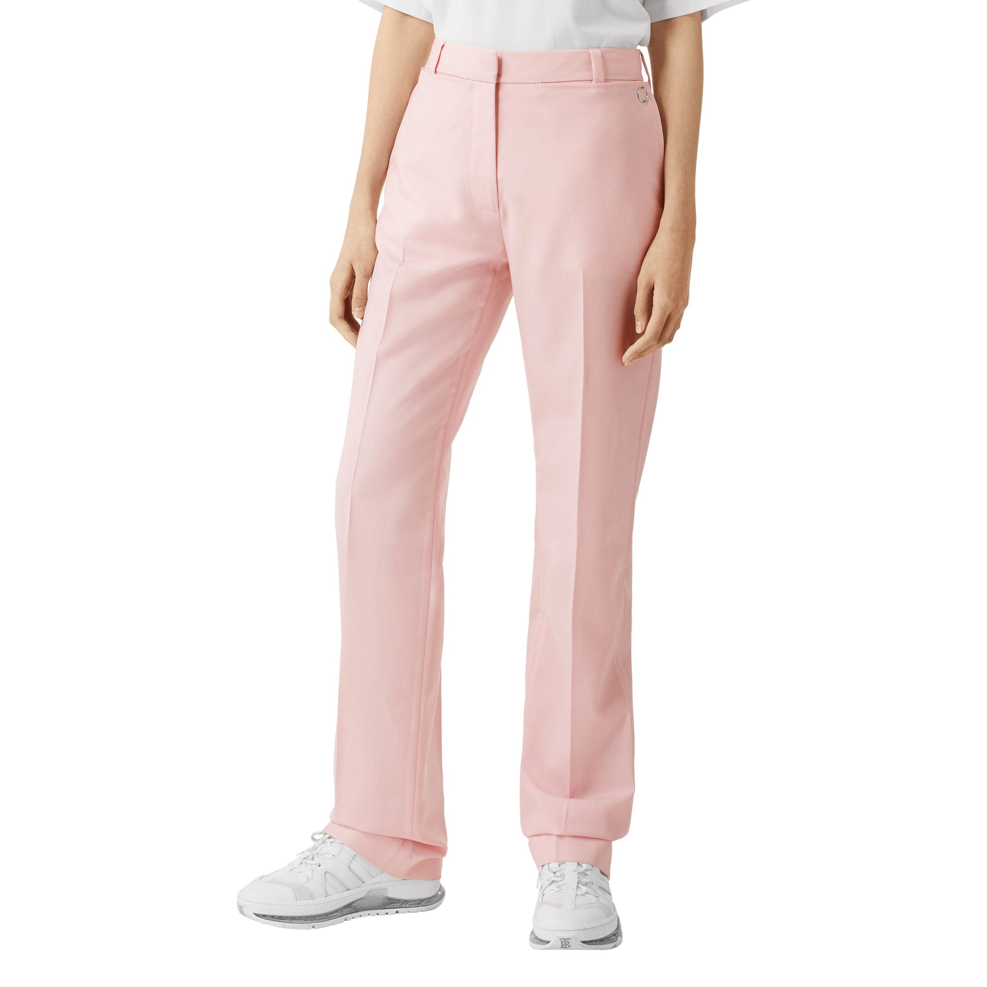 SOFT PINK Pantalon tailleur en laine avec poches