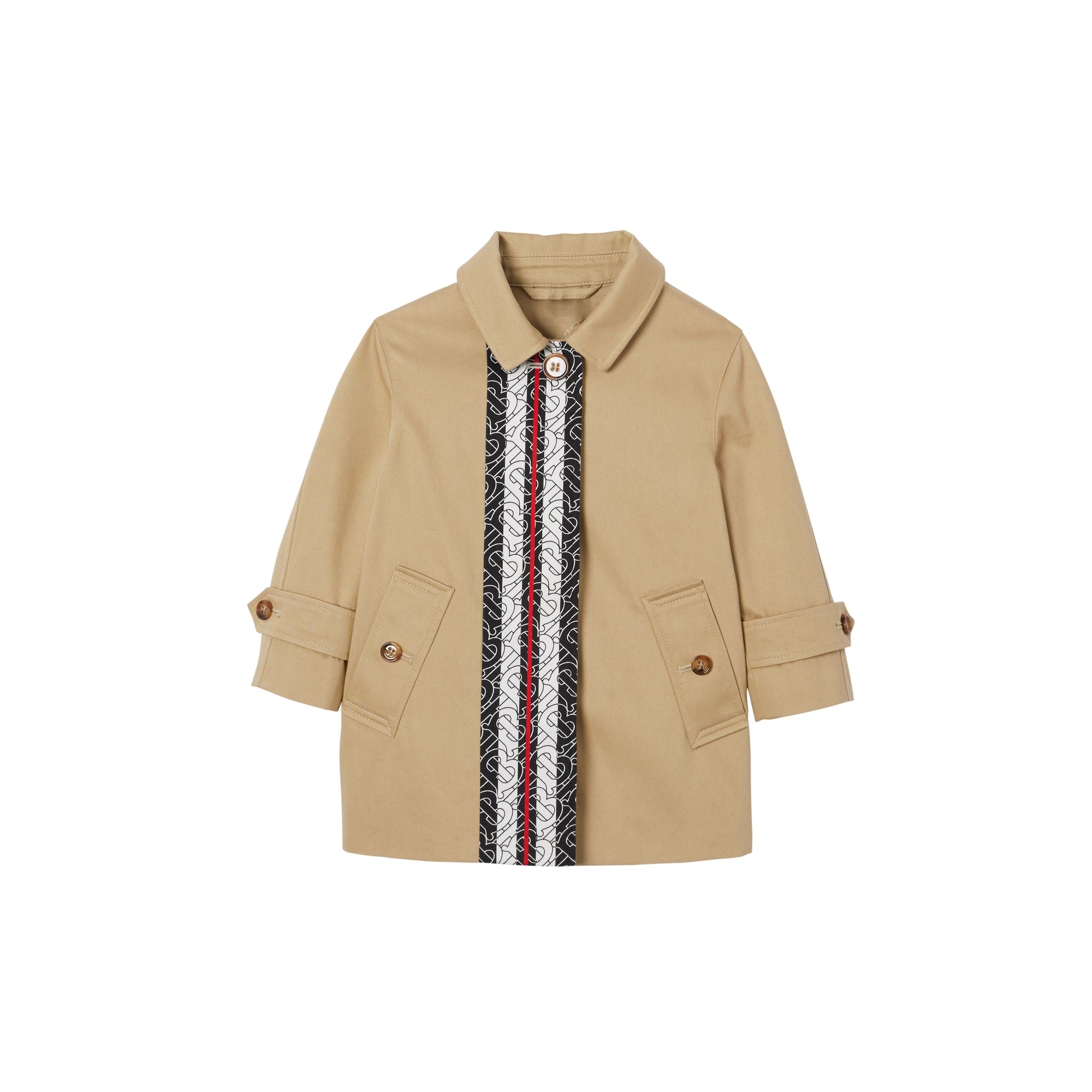 HONEY Paletot en coton rayé Monogram