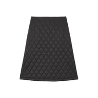 BLACK Jupe trapèze matelassée