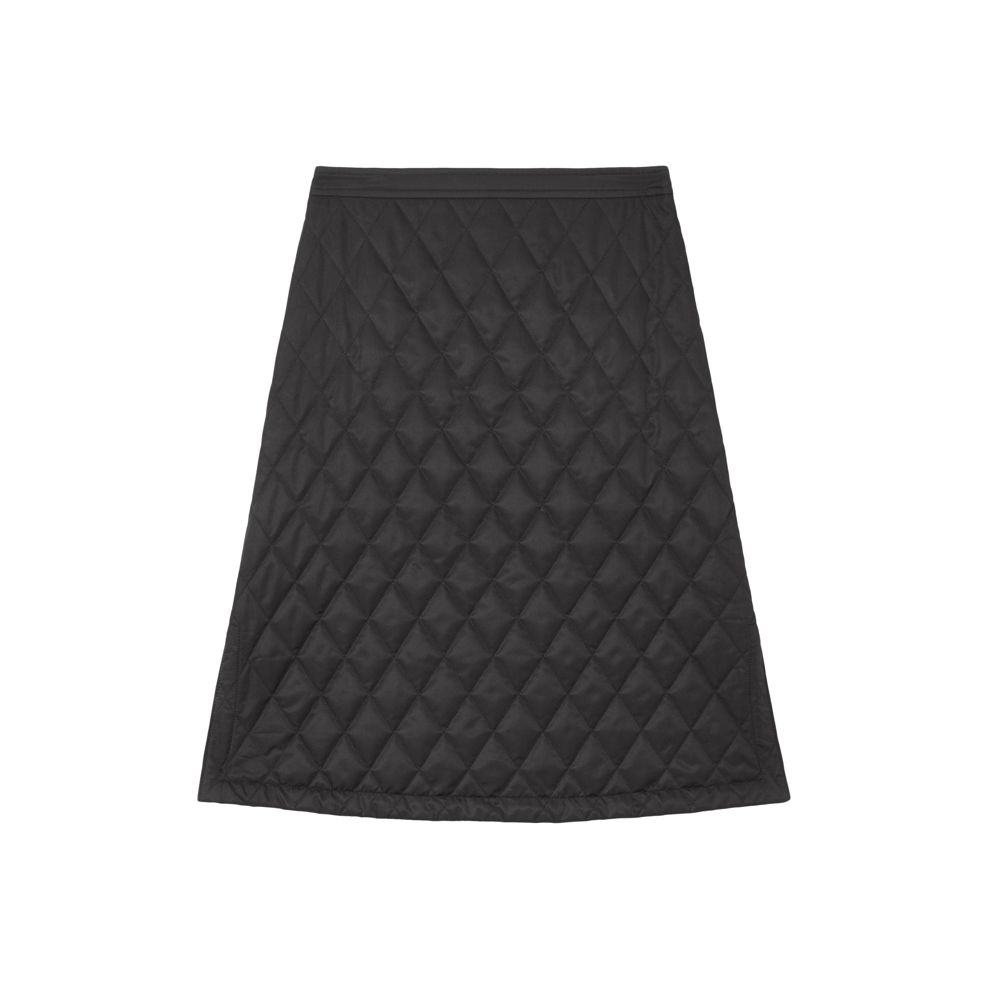 BLACK Jupe trapèze matelassée
