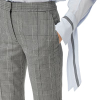 BLACK CHK Pantalon tailleur 7/8 en laine technique check