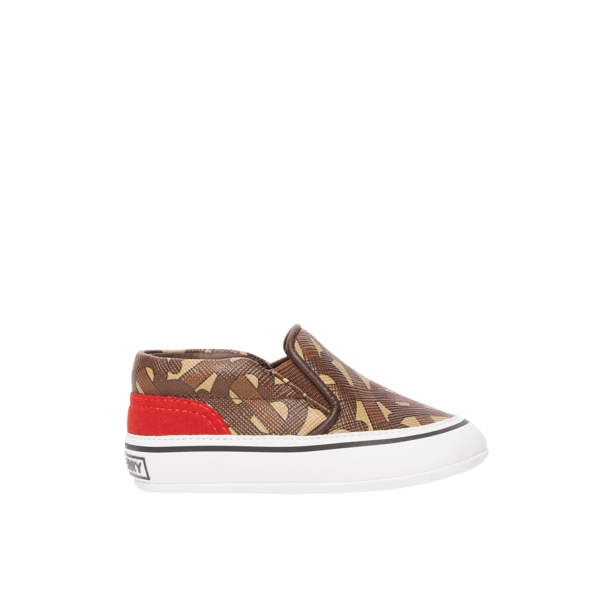 BRIDLE BROWN Chaussures sans lacets en toile écologique Monogram