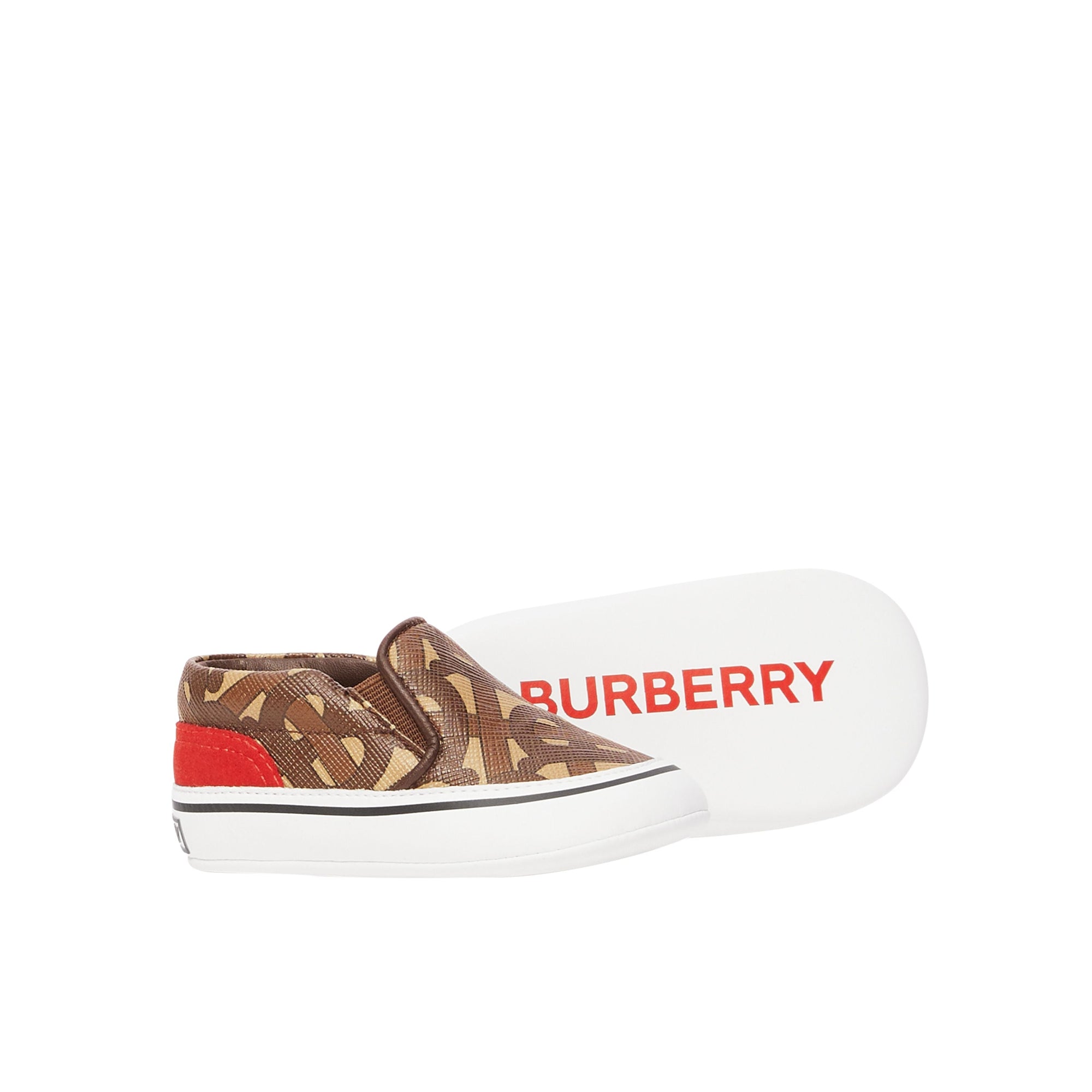 BRIDLE BROWN Chaussures sans lacets en toile écologique Monogram
