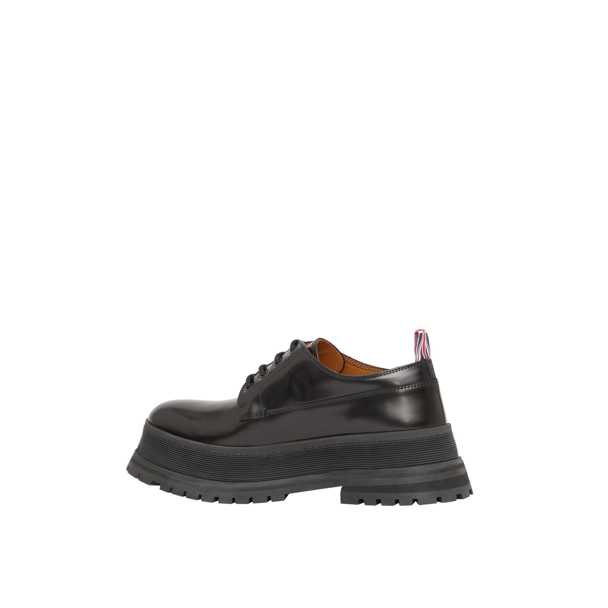 BLACK Derbies en cuir avec logo