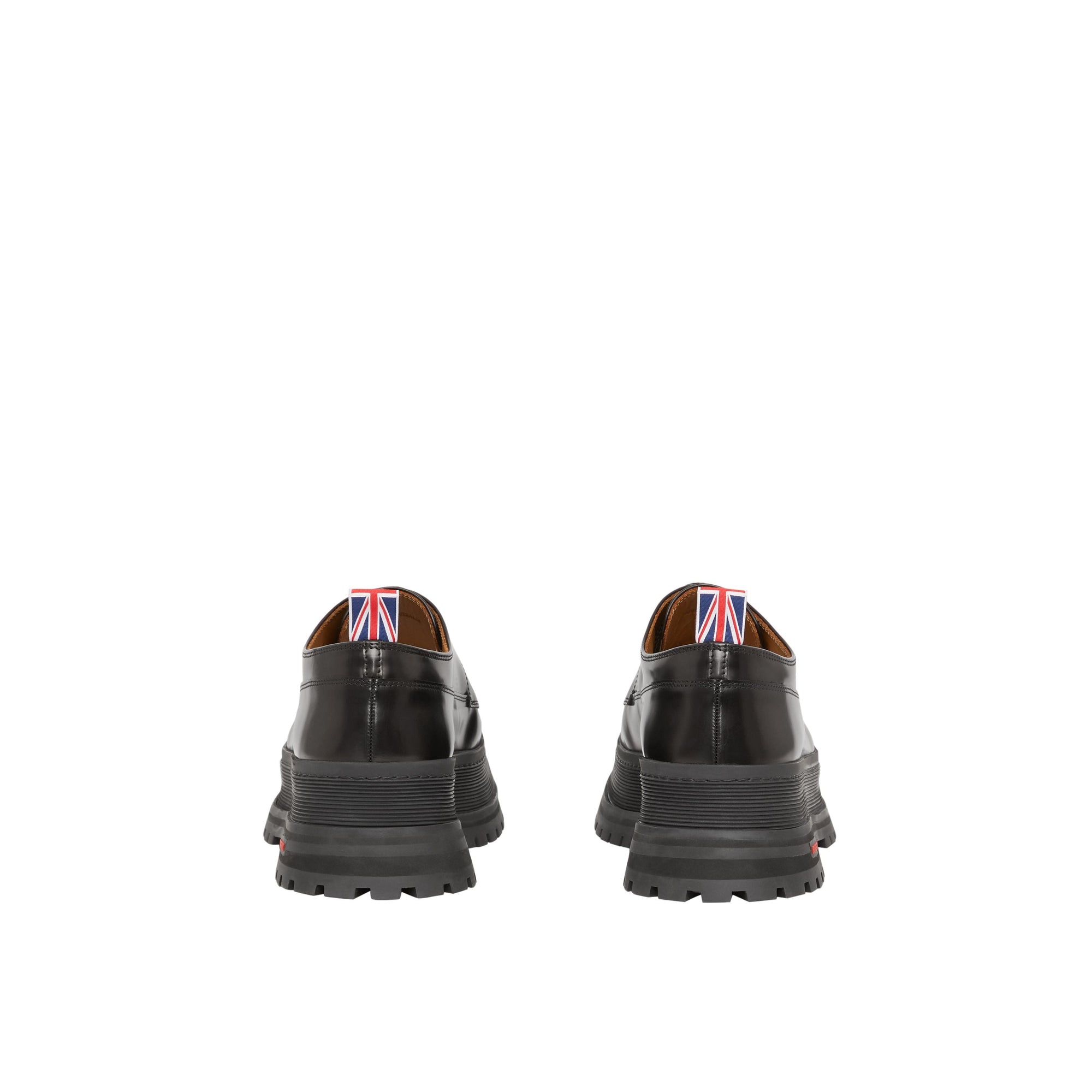 BLACK Derbies en cuir avec logo
