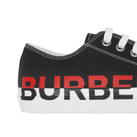 BLACK Sneakers en gabardine de coton avec logo