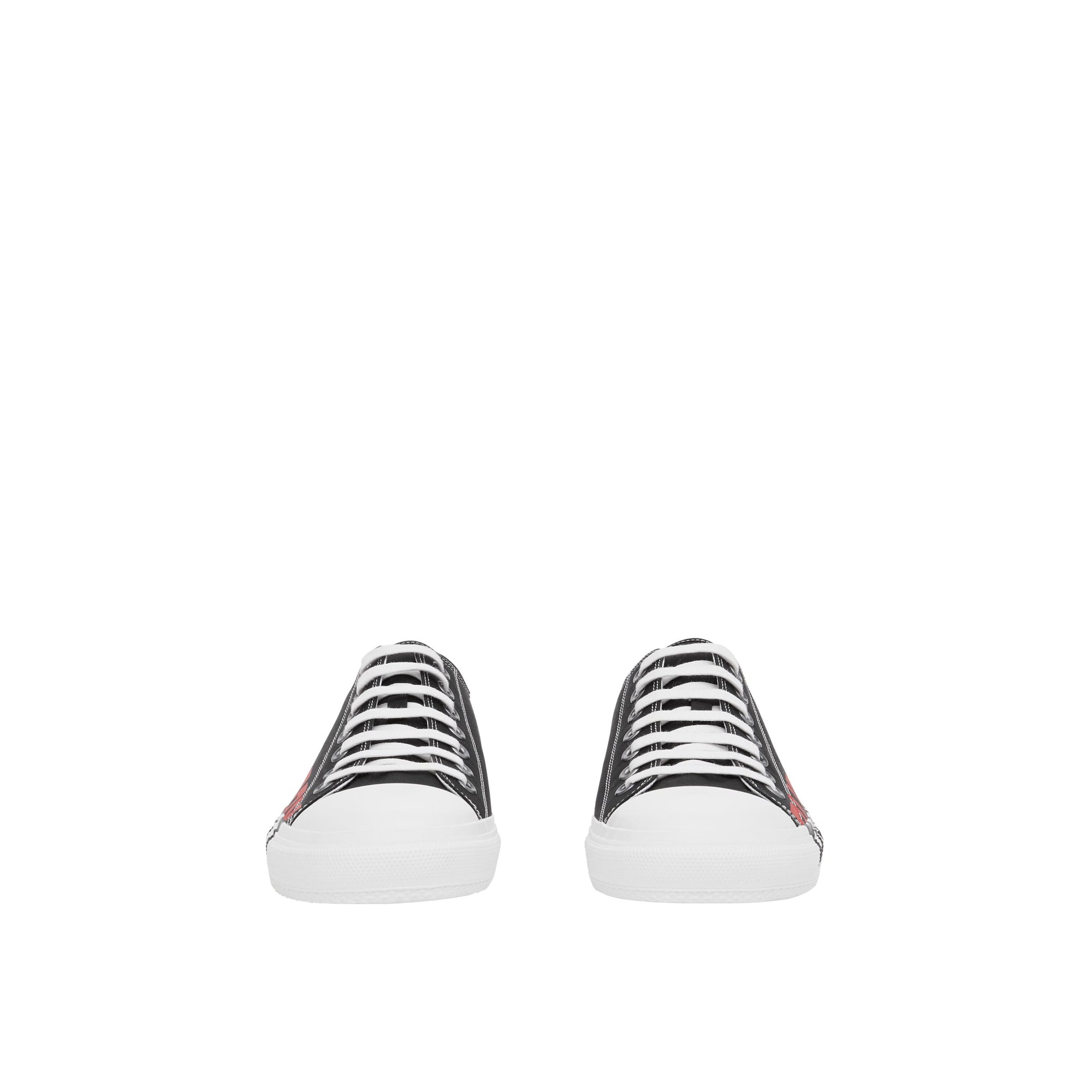 BLACK Sneakers en gabardine de coton avec logo