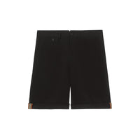 BLACK Short ajusté en sergé de coton à rayures iconiques