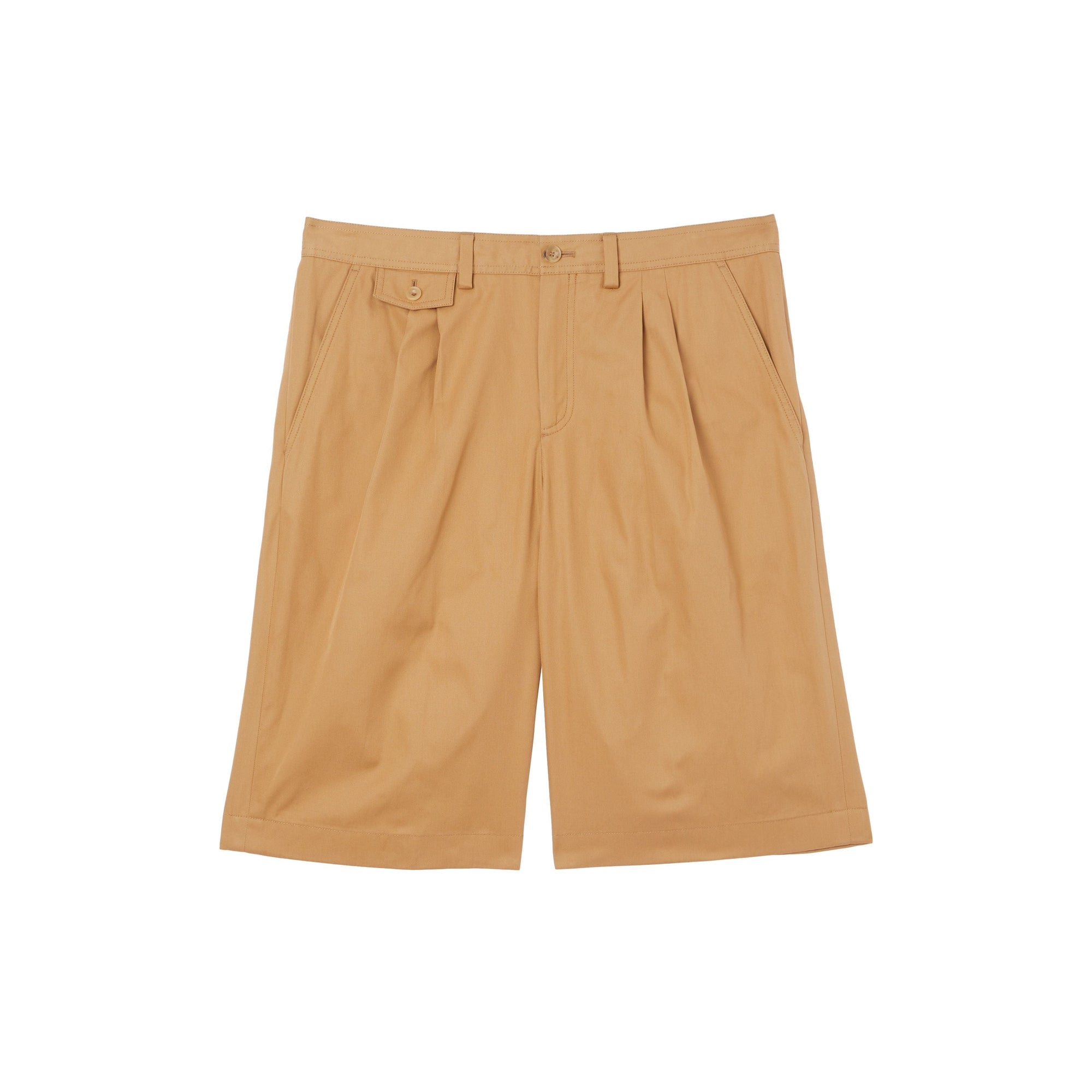 CAMEL Short ajusté en sergé de coton à rayures iconiques