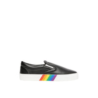BLACK Sneakers sans lacets en cuir avec semelles biosourcées