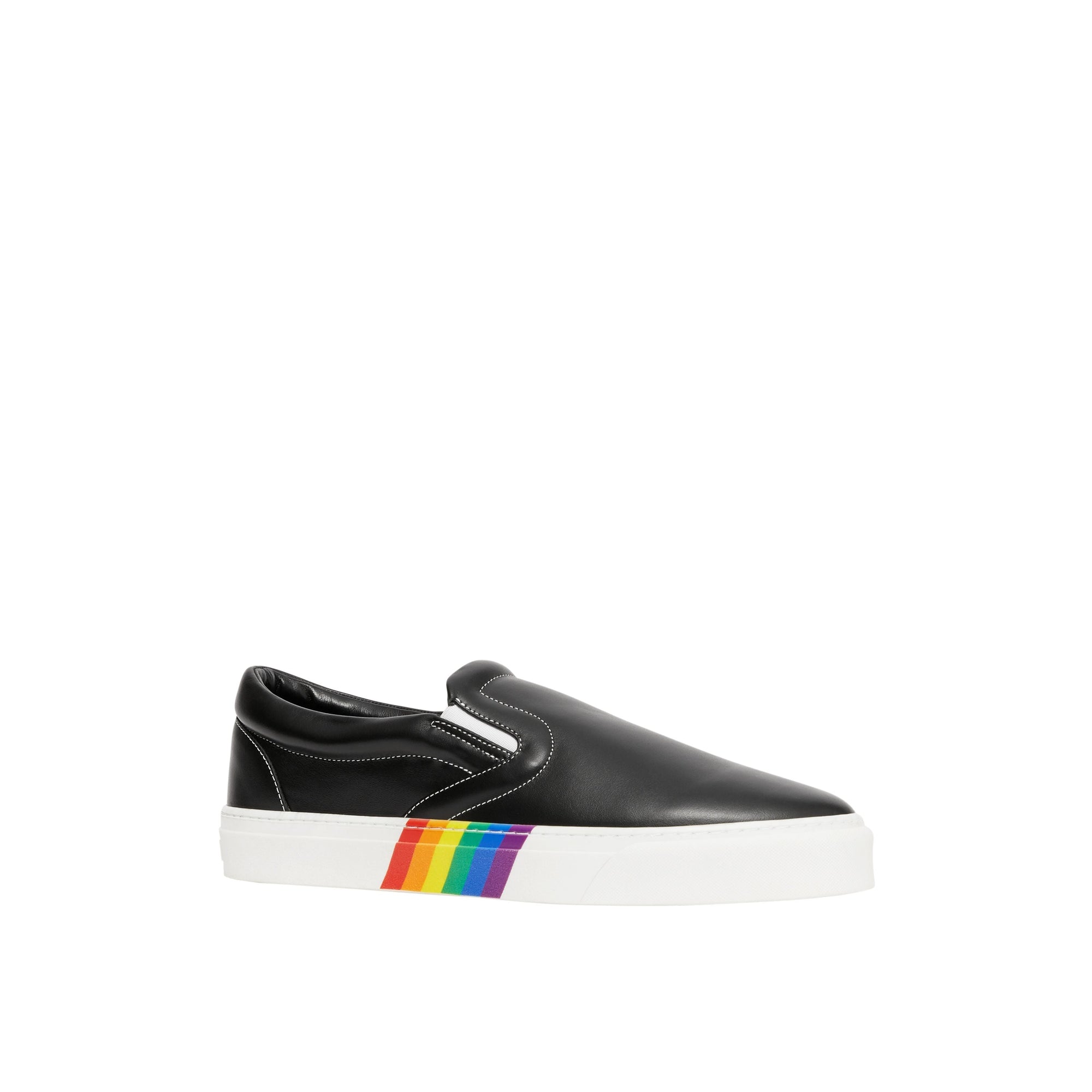 BLACK Sneakers sans lacets en cuir avec semelles biosourcées