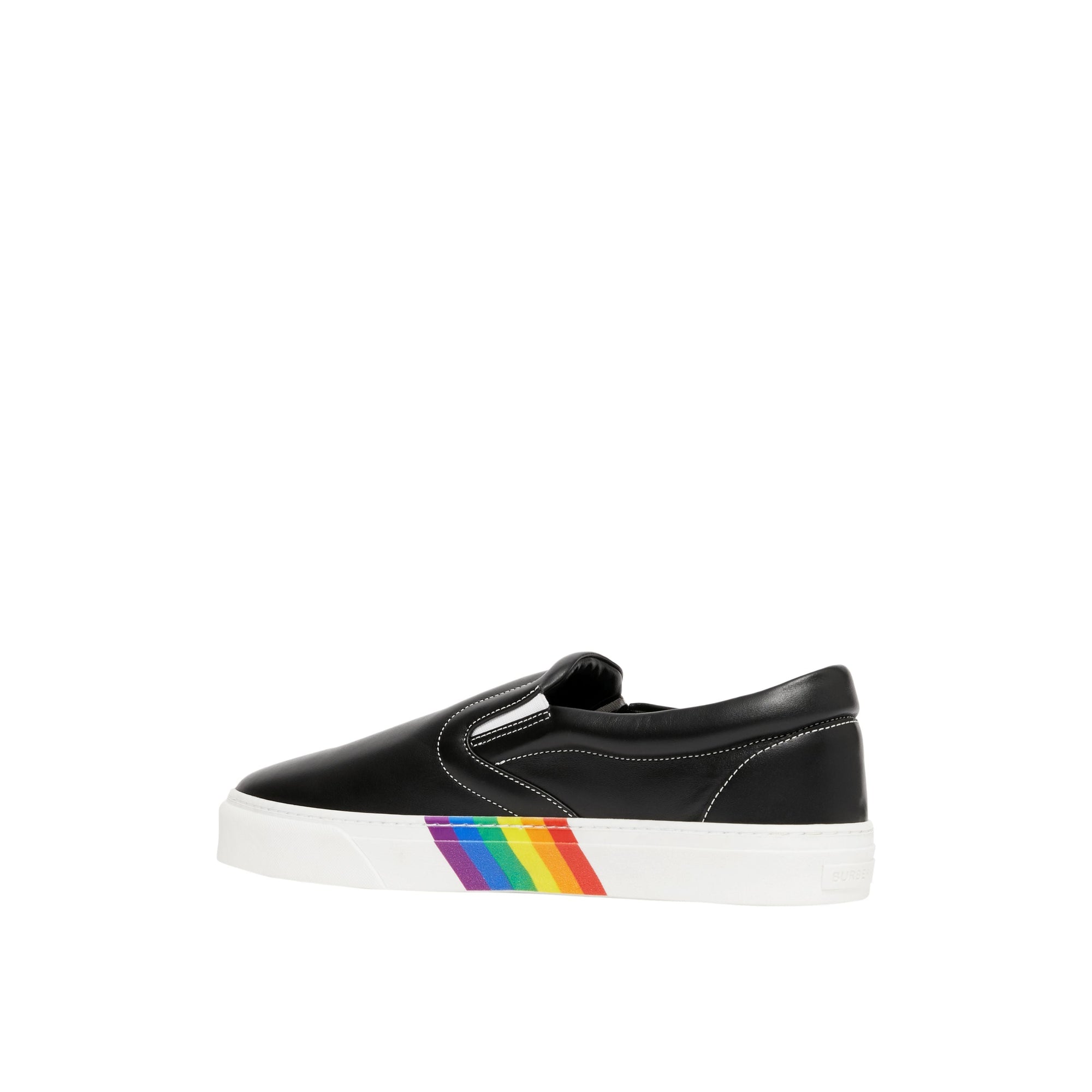 BLACK Sneakers sans lacets en cuir avec semelles biosourcées