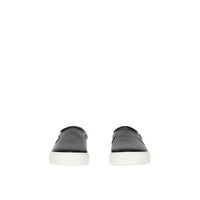 BLACK Sneakers sans lacets en cuir avec semelles biosourcées