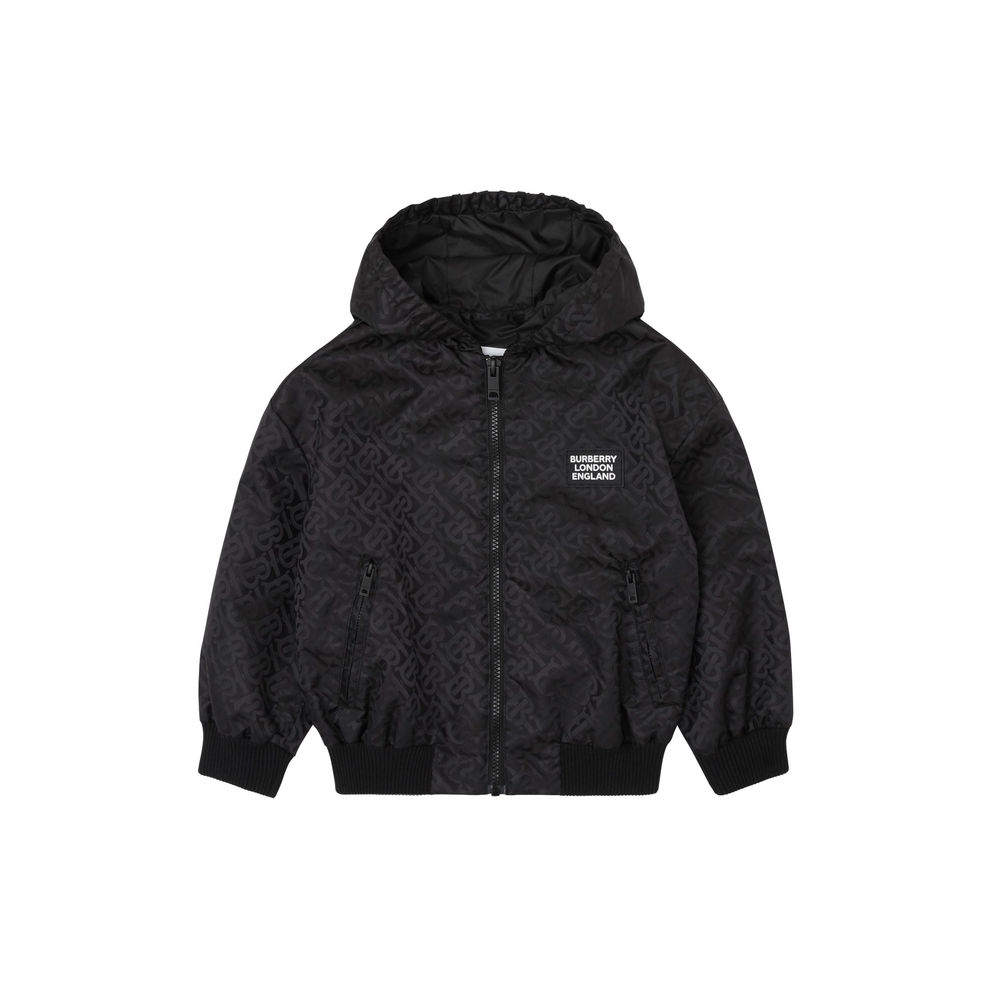 BLACK IP PATTERN Veste à capuche en ECONYL® Monogram