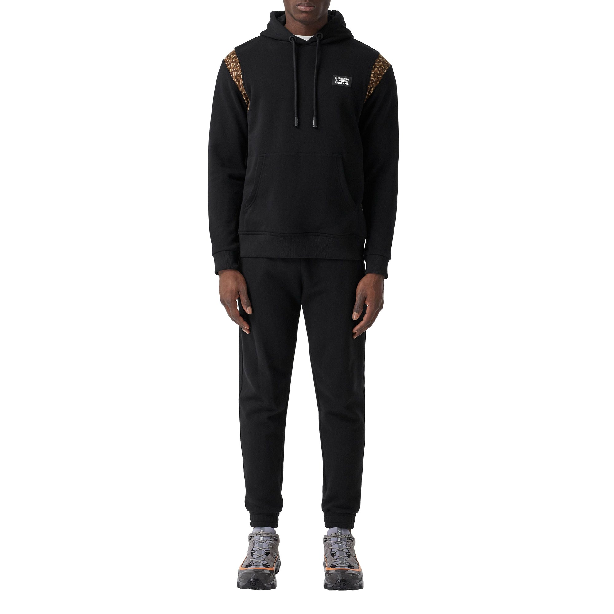 BLACK Hoodie en coton Monogram