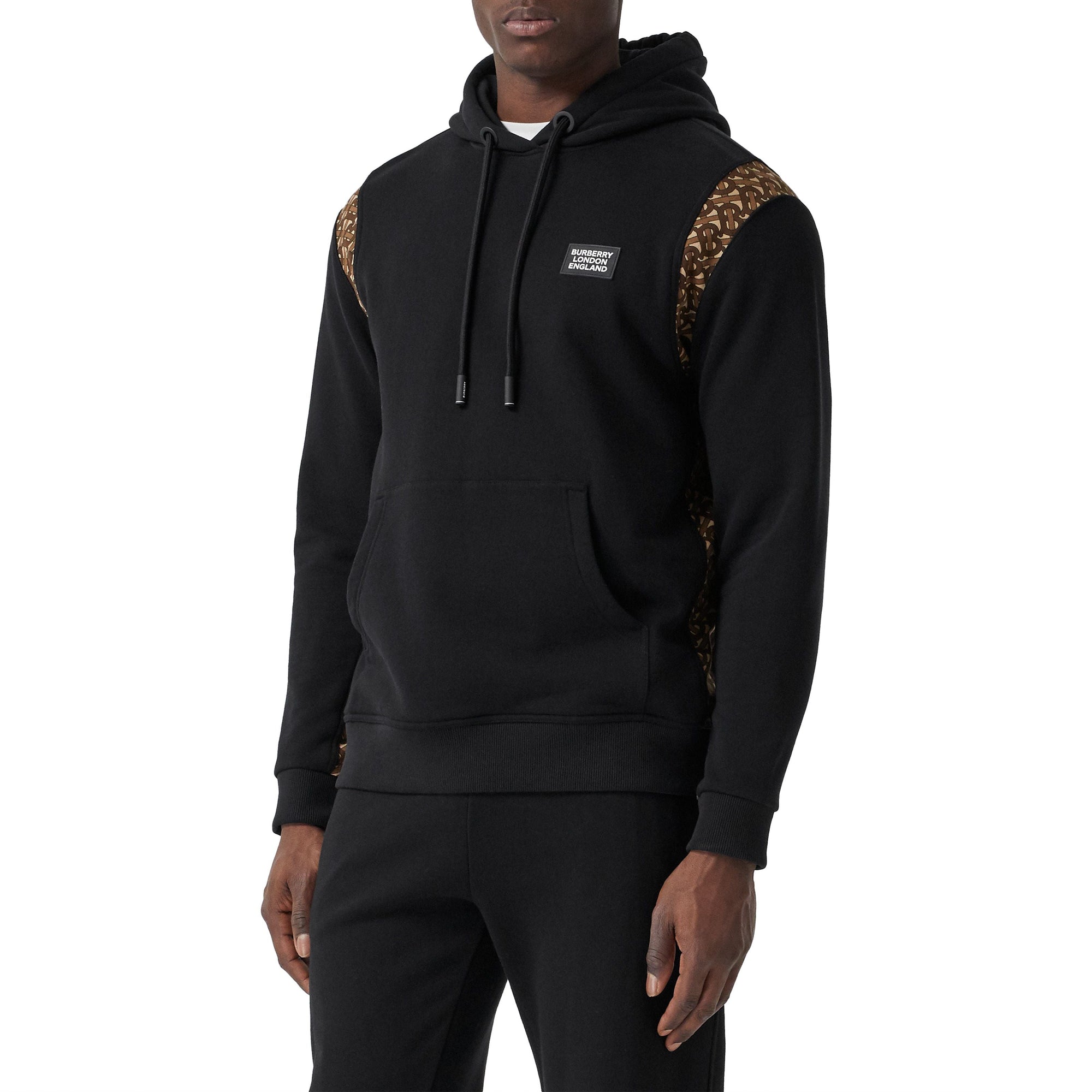 BLACK Hoodie en coton Monogram