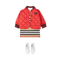 BRIGHT RED Veste matelassée en polyester recyclé